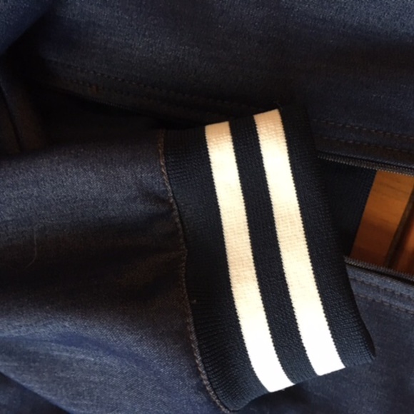 NWOT Olsen Europe Blue Bomber jacket unworn sz M/10 - Picture 12 of 14